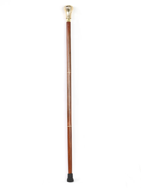 Brass Nautical - Knob Handle Wooden Walking Stick Cane with Rosewood Stick (Shining Brass, Brass) - 10307