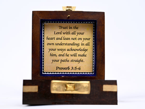 Brass Nautical - Brass Compass Gift with Display Box - Engraved Scripture Prayer Compass Religious Gift for Men & Women - Baptism, Confirmation, Communion Compass for Boys Graduation Gift - 11693