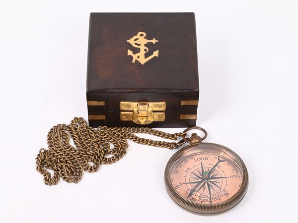 Brass Nautical - Brass Compass Gift with Display Box - Engraved Scripture Prayer Compass Religious Gift for Men & Women - Baptism, Confirmation, Communion Compass for Boys Graduation Gift - 11693