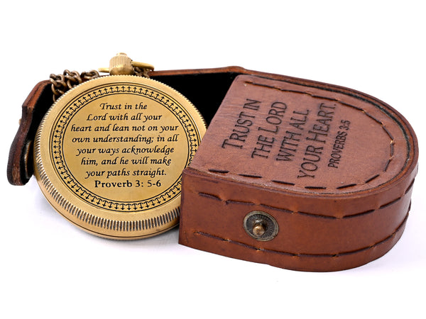 Brass Nautical - Brass Compass Engraved with Motivational Quote, Gift for Son, Grandson, Daughter, Baptism, Confirmation Communion Godson Church Graduation Day - 11694