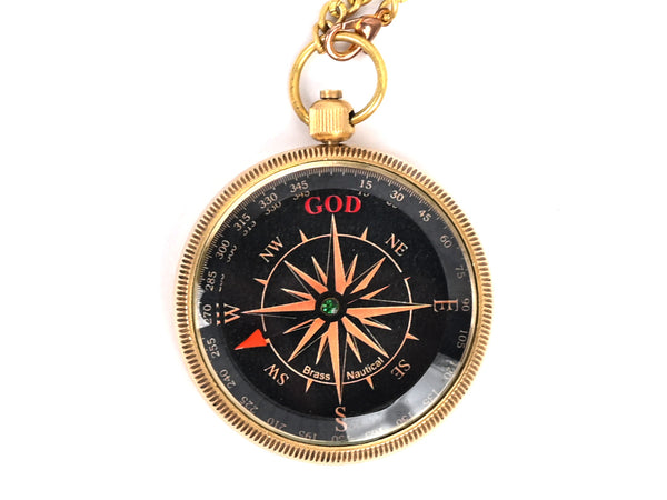 Brass Nautical - Brass Compass Gift with Display Box - Engraved Scripture Prayer Compass Religious Gift for Men & Women - Baptism, Confirmation, Communion Compass for Boys Graduation Gift - 11695