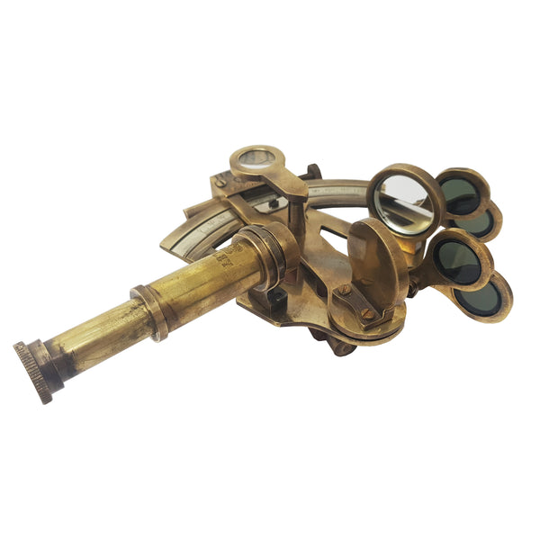 Brass Nautical - Sextant Brass Navigation Instrument Sextante Navegacion Marine Sextant (4 inches, Antique Patina)
 - 1873