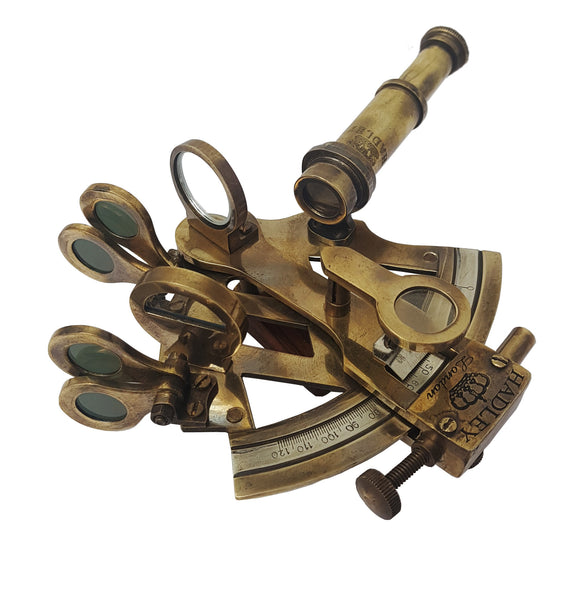 Brass Nautical - Sextant Brass Navigation Instrument Sextante Navegacion Marine Sextant (4 inches, Antique Patina)
 - 1873