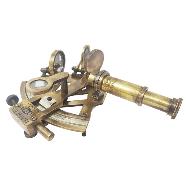 Brass Nautical - Sextant Brass Navigation Instrument Sextante Navegacion Marine Sextant (4 inches, Antique Patina)
 - 1873