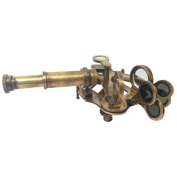 Brass Nautical - Sextant Brass Navigation Instrument Sextante Navegacion Marine Sextant (4 inches, Antique Patina)
 - 1873