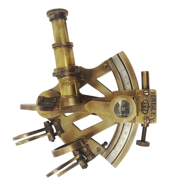 Brass Nautical - Sextant Brass Navigation Instrument Sextante Navegacion Marine Sextant (4 inches, Antique Patina)
 - 1873